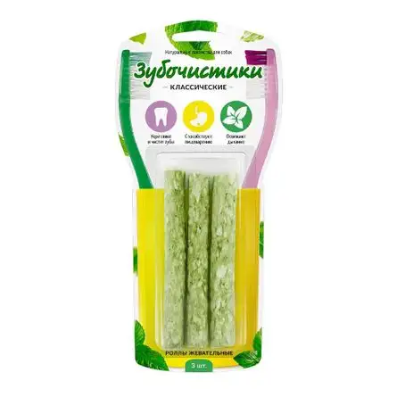 Купить Зубочистики лакомство для собак роллы жевательные, 3шт
