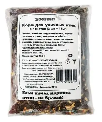 Купить ЗООМИР сухой корм для уличных птиц