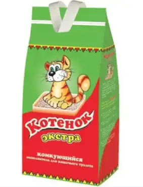 Купить Котенок Наполнитель для кошек комкующийся экстра
