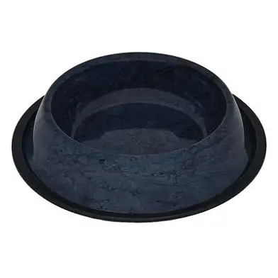 Tappi Катора миска металлическая с нескользящим покрытием для собак и кошек, черный гранит