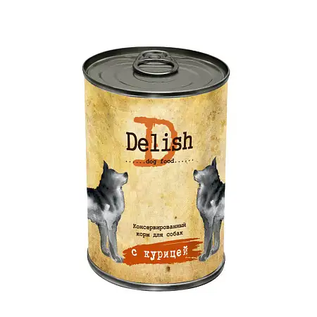 Купить delish консервы для собак курица