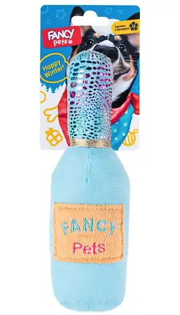 Купить fancy игрушка для собак Бутылка шампанского с пищалкой