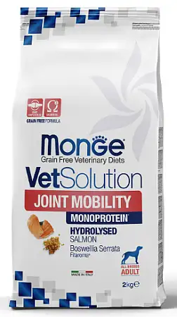 Купить monge vetsolution dog joint mobility сухой корм для взрослых собак всех пород при заболеваниях суставов
