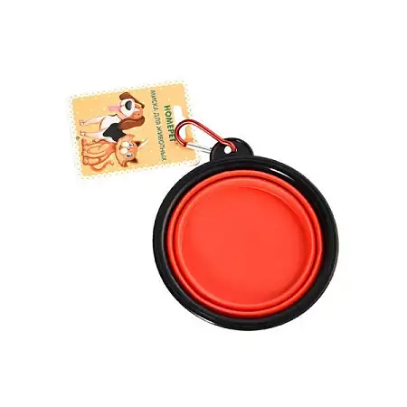 Купить homepet миска резиновая складная для собак и кошек, красная