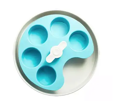 PetDreamHouse PetDreamHouse SPIN Interactive Feeder Palette Blue Medium Интерактивная система кормления СПИН - Палитра, синяя