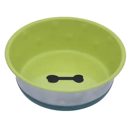 Купить tappi Хади миска металлическая нескользящая для собак и кошек, салатовая