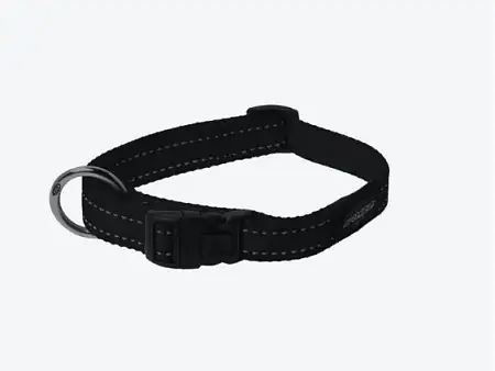Купить beeztees ошейник для собак нейлон и искусственная кожа черный