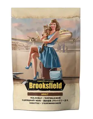 Brooksfield Adult Cat Veal влажный корм для взрослых кошек с телятиной в желе