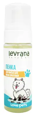 Levrana Love Pets Шампунь-пенка для мыться лап после прогулки собак