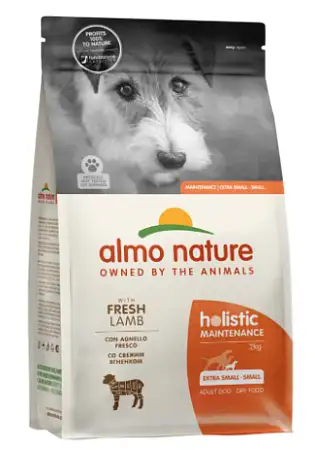 Купить almo nature holistic сухой корм для взрослых собак малых пород со свежим ягненком и коричневым рисом