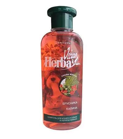 Купить herba vitae шампунь для собак и кошек в период линьки