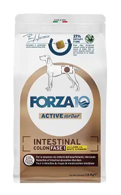 Forza10 Active VetDiet INTESTINAL COLON FASE 1 all size сухой диетический корм для взрослых собак всех пород, для лечения колитов и недостаточности поджелудочной железы, с рыбой