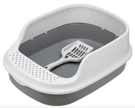 Купить homecat frost touch туалет для кошек с высоким бортом и совком смоки